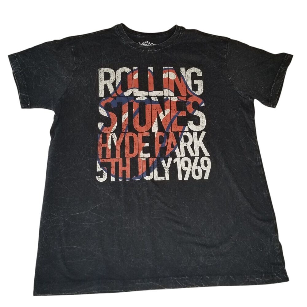 The Rolling Stones Hyde Park July 1969 Graphic Band T-Shirt Size Medium